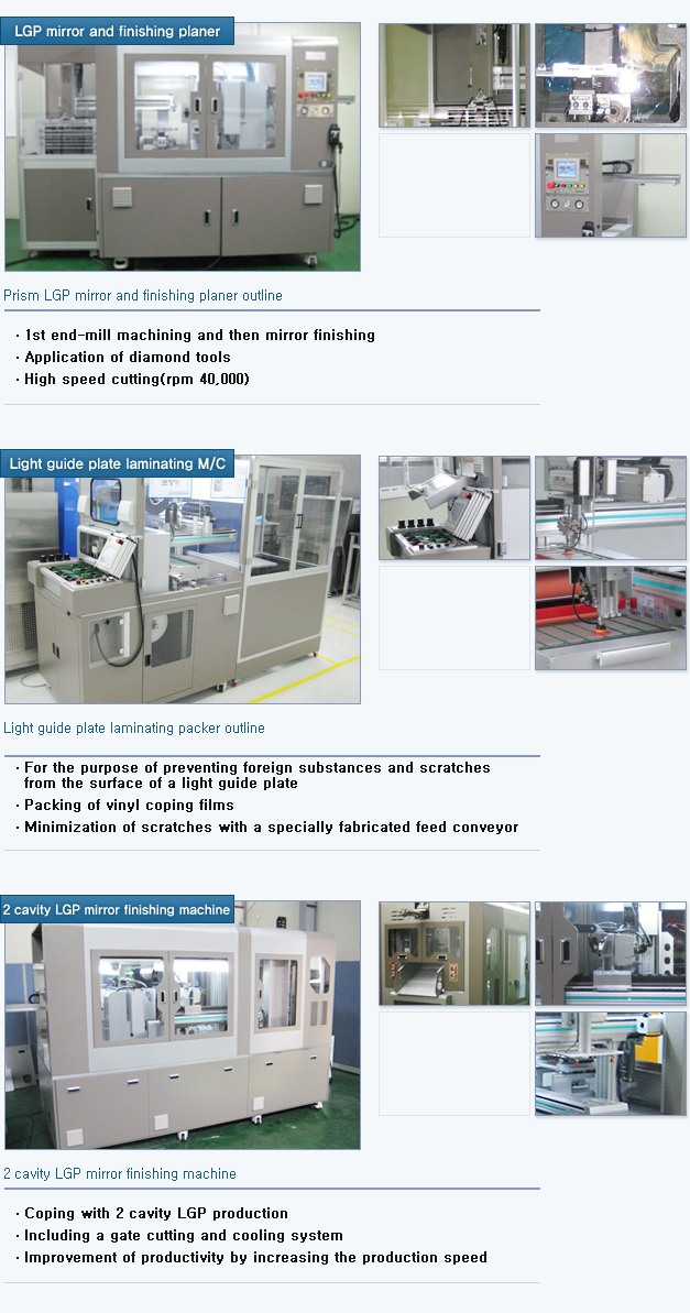 LCD injectel light guide plate equipment